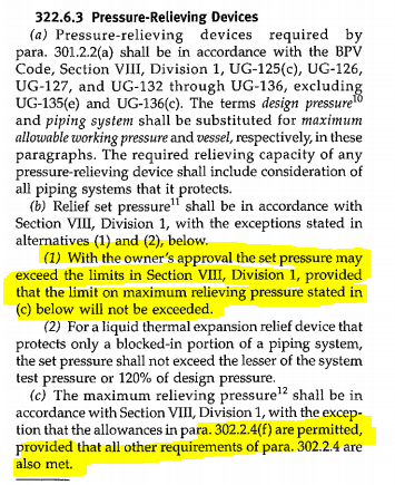 Set Pressure of PSVs Protecting Process Pipes | Smith & Burgess